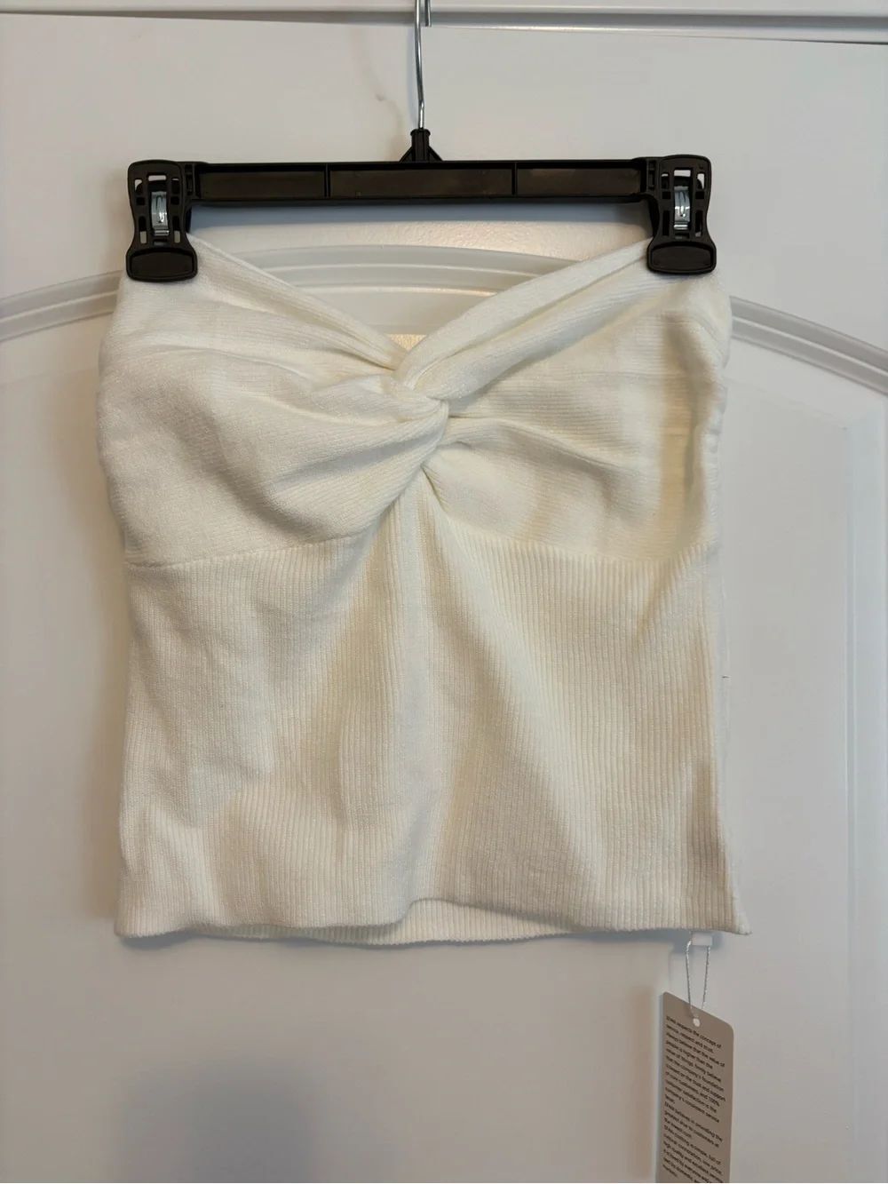 NWT’s- White Twist Front Knit Women's Tube Top